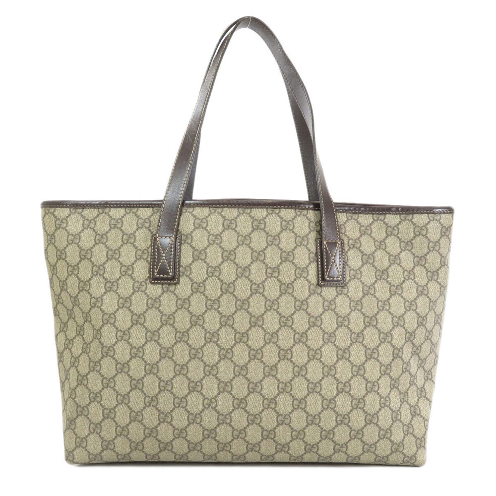 Gucci brown leather GG Tote Supreme monogram Bag